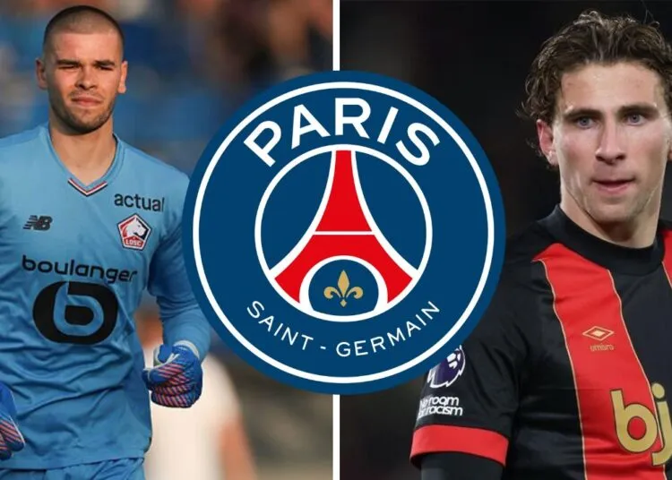 PSG chốt sổ kỳ chuyển nhượng mùa hè 2025 với hai tân binh Lucas Chevalier và Ilya Zabarnyi. Ảnh: banpos.co