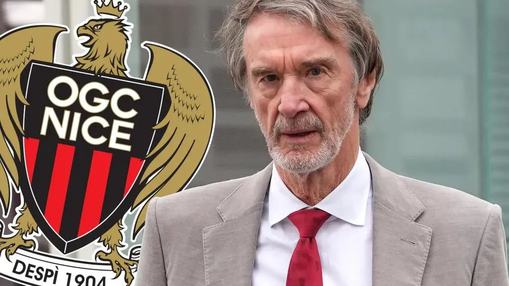 Sir Jim Ratcliffe không xuất hiện khi OGC Nice rơi vào sự cố cầu thủ bị hành hung. Ảnh: The Sun