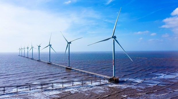 Vietnam&apos;s favorable winds are a main draw for investors in offshore wind power development. Illustrative image (Photo: VNA)