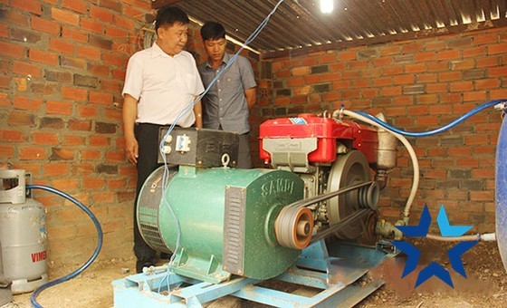 Biogas power generator. (Photo: SGGP)