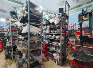 Vehicle spare parts at inspected garages. Vehicle spare parts at inspected garages.