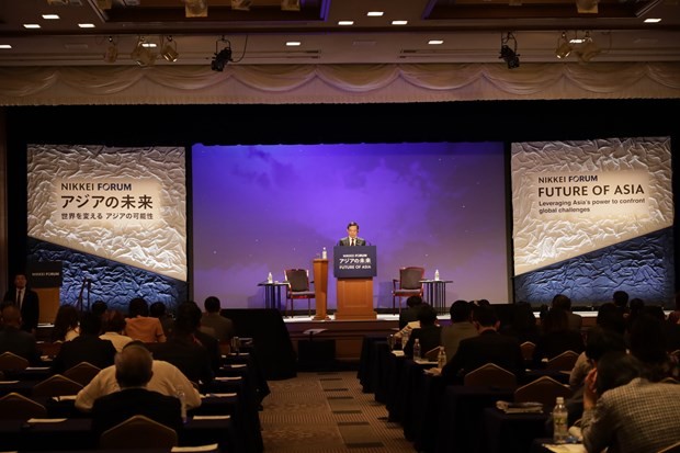 Deputy PM Tran Luu Quang speaks at the 28th International Conference on the Future of Asia on May 25. (Photo: VNA) Deputy PM Tran Luu Quang speaks at the 28th International Conference on the Future of Asia on May 25. (Photo: VNA)