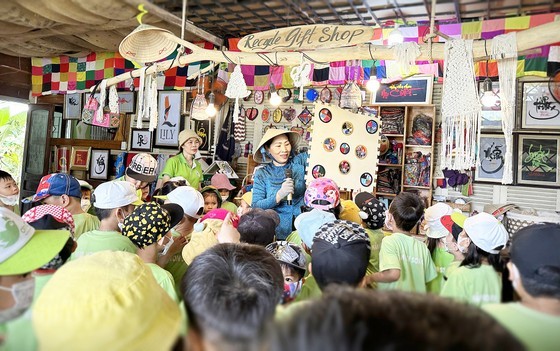 Elementary and preschool students visit the Waste Recycling Garden NNC to supplement their knowledge about environmental protection.
