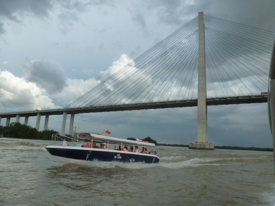 Tourists visit Can Gio District by canoe. Tourists visit Can Gio District by canoe.