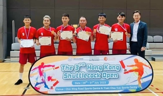 Vietnamese players earn three gold medals at Hong Kong Shuttlecock Open. (Photo: ISF) Vietnamese players earn three gold medals at Hong Kong Shuttlecock Open. (Photo: ISF)