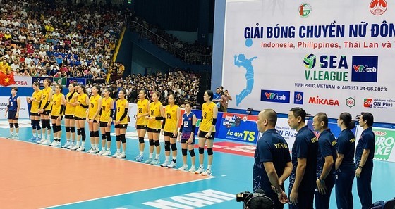 The Vietnamese women's volleyball team is the runner-up of the first round of the Women’s SEA V.League 2023. The Vietnamese women's volleyball team is the runner-up of the first round of the Women’s SEA V.League 2023.