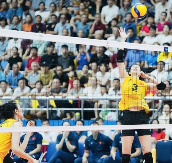 Outside hitter Tran Thi Thanh Thuy continues to deliver excellent performances.