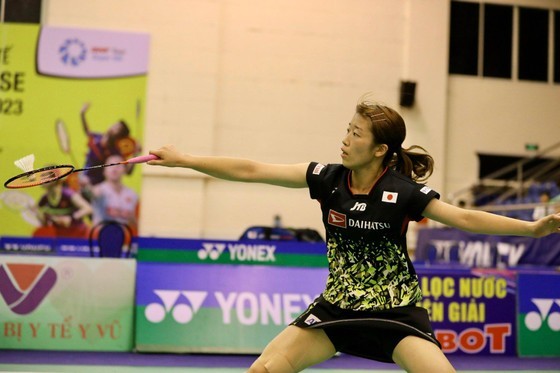 Japanese badminton player Manami Suizu has an excellent performance in the second set. Japanese badminton player Manami Suizu has an excellent performance in the second set.