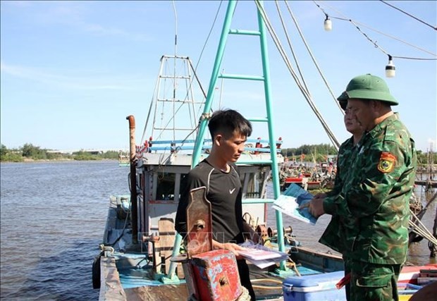 The fight against IUU fishing has seen the engagement of border guards and law enforcement forces at sea, among others. (Photo: VNA) The fight against IUU fishing has seen the engagement of border guards and law enforcement forces at sea, among others. (Photo: VNA)