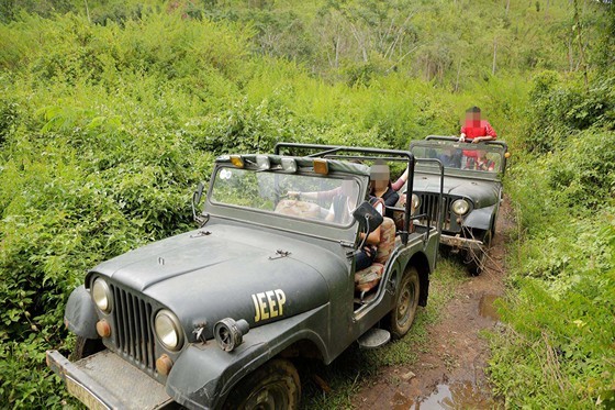 Illustrative image. Jeep car tour in Cu Lan Village Illustrative image. Jeep car tour in Cu Lan Village