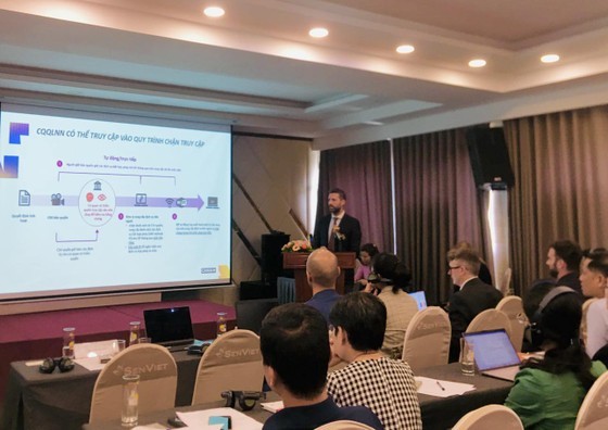 An international representative shares solutions at the seminar. An international representative shares solutions at the seminar.