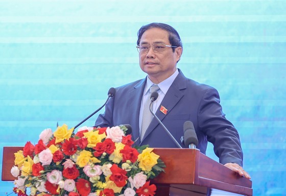 Prime Minister Pham Minh Chinh speaks at the ceremony. (Photo: SGGP) Prime Minister Pham Minh Chinh speaks at the ceremony. (Photo: SGGP)