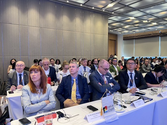 Many EU enterprises participate in the ESG conference to explore investment environment in HCMC. Many EU enterprises participate in the ESG conference to explore investment environment in HCMC.