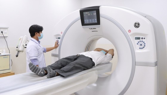 CT scan at Ho Chi Minh City Oncology Hospital