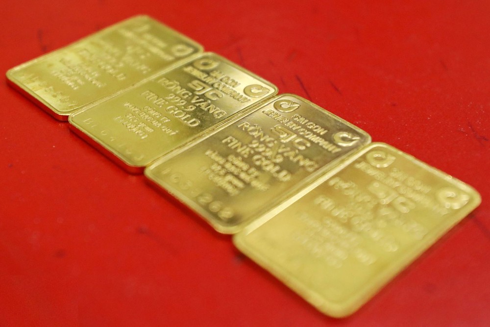 SJC-branded gold bars to be auctioned on May 3 morning (Photo: VNA) sjc_gold.jpg