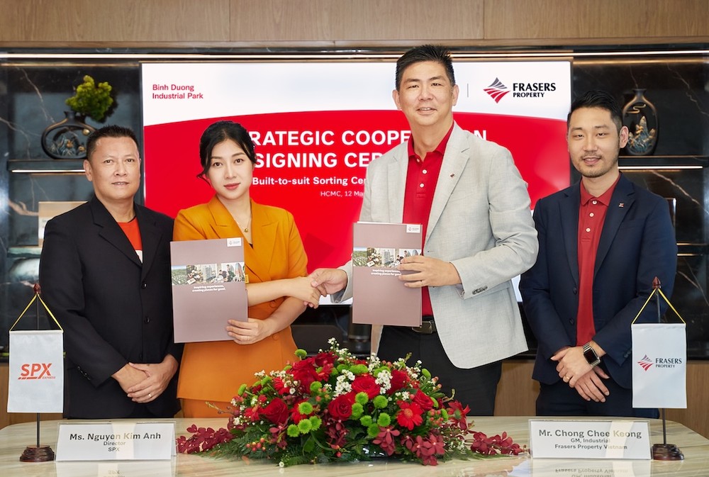 The center is a collaborative project between SPX Express and Frasers Property Vietnam. (Photo: SGGP) hinh-anh-6401.jpg.jpg
