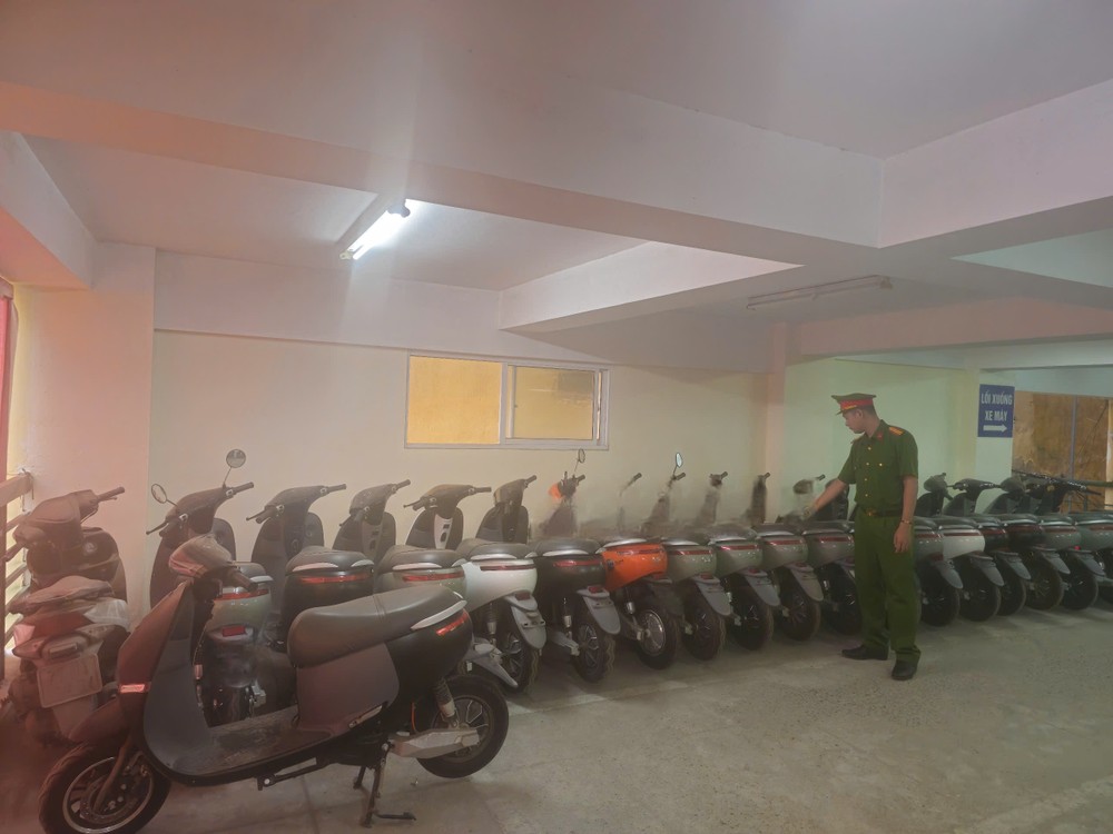A large number of electric motorbikes are found with counterfeit branding. 1-6029-4677.jpg.jpg