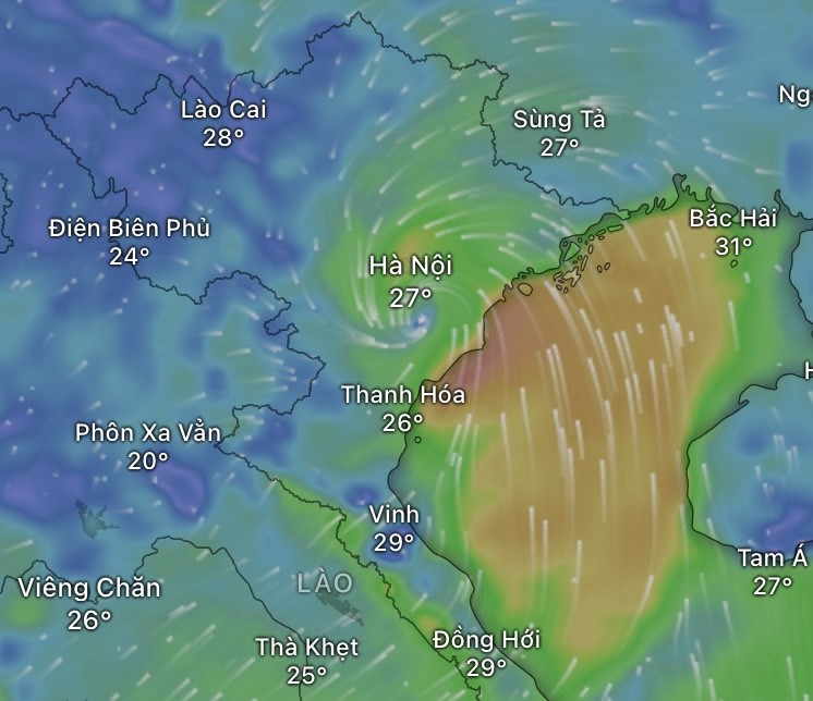 US GFS model forecasts storm Wipha to make landfall between midday and the afternoon of July 22. img-0638-2205-8483.jpeg.jpg