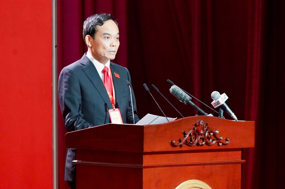 HCMC Secretary Tran Luu Quang delivers the opening remarks at the HCMC Party Congress. 4-3262-2086.jpg.jpg