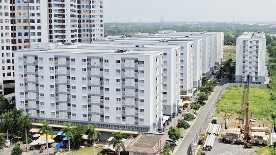 The social housing project Ehome S at Mizuki Park urban area, sited in Binh Hung Commune of Binh Chanh District. (Photo: SGGP) The social housing project Ehome S at Mizuki Park urban area, sited in Binh Hung Commune of Binh Chanh District. (Photo: SGGP)