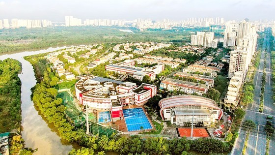 A modern urban area in District 7 of HCMC (Photo: SGGP) A modern urban area in District 7 of HCMC (Photo: SGGP)