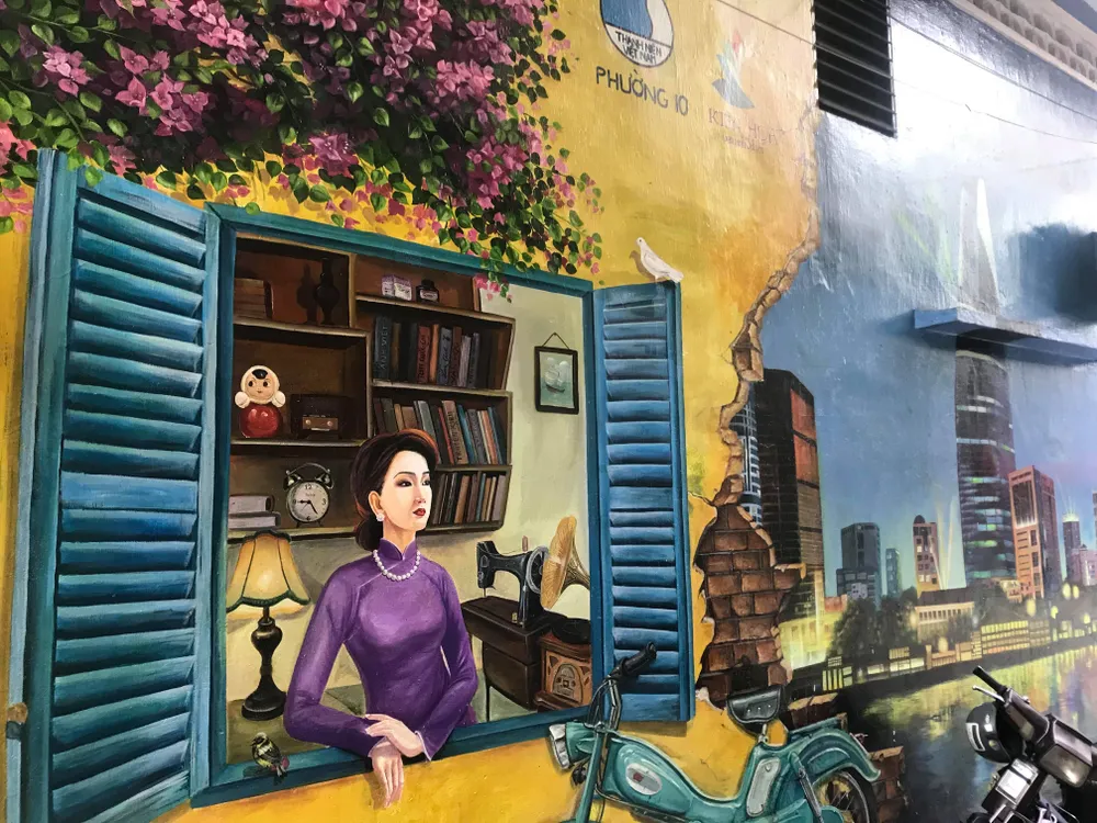 Phủ kín tường bẩn bằng những bức tranh 3D sống động ảnh 4