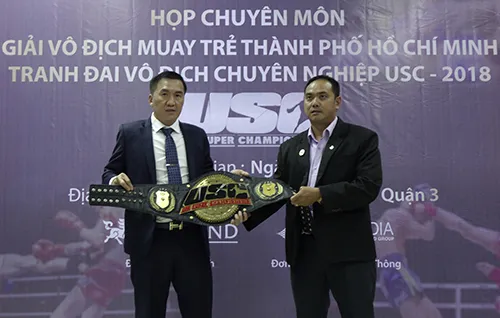 BTC giới thiệu về giải trong buổi họp chuyên môn. Ảnh: Dũng Phương 