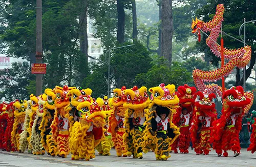 108 lân đồng diễn lập kỷ lục Guinness Việt Nam ảnh 2