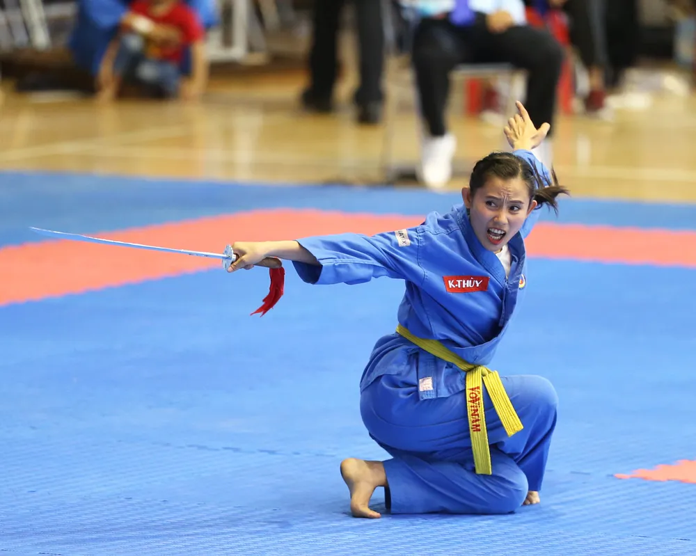 SEA Games 31 tới Vovinam Việt Nam đang đặt nhiều kỳ vọng vào các võ sĩ trẻ. Ảnh: Dũng Phương