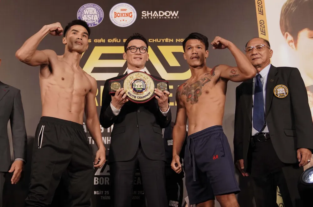 Nguyễn Ngọc Hải (trái) - Hướng tới danh hiệu đầu tiên trong sự nghiệp Boxing nhà nghề.