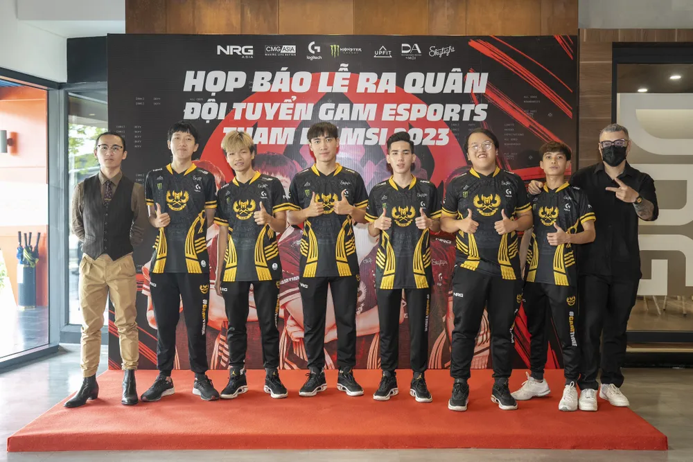 Lễ ra quân của đội tuyển GAM ESPORTS tham dự MID SEASON INVITATIONAL (MSI) 2023. Ảnh: Quỳnh Mai