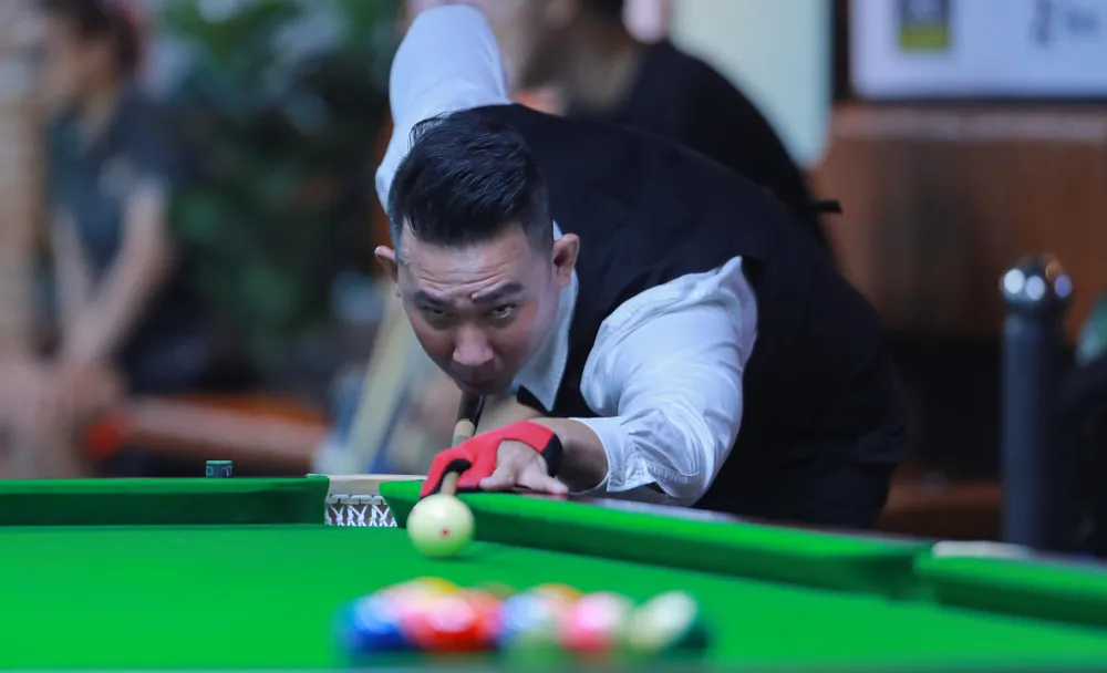 Cơ thủ Lưu Minh Phúc. Ảnh: Quỳnh Mai Cơ thủ Lưu Minh Phúc. Ảnh: Quỳnh Mai