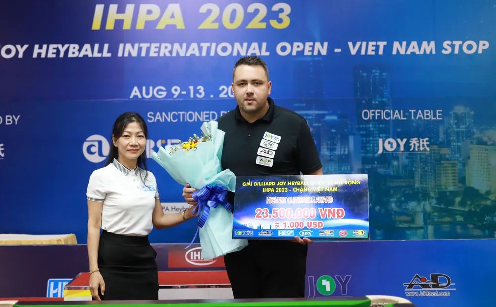 Cơ thủ Jack Whelan giành chức vô địch giải với số tiền thưởng lên đến 15.000 USD Cơ thủ Jack Whelan giành chức vô địch giải với số tiền thưởng lên đến 15.000 USD