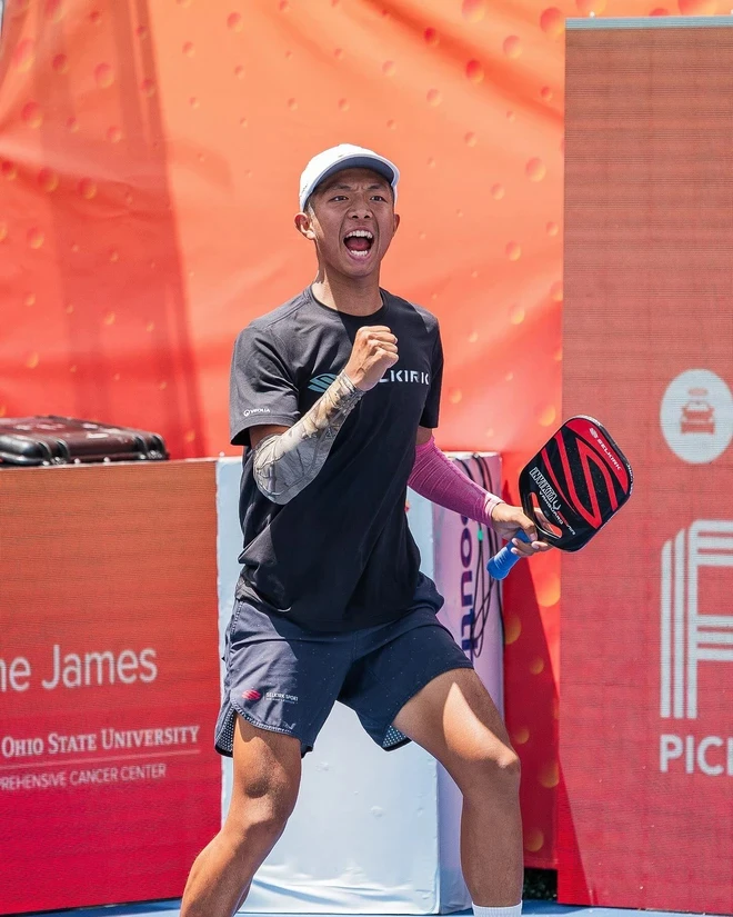 Vietnam Pickleball Open Cup 2024, có sự tham dự "thần đồng" Quang Dương tốp 4 thế giới. Ảnh: Quỳnh Mai