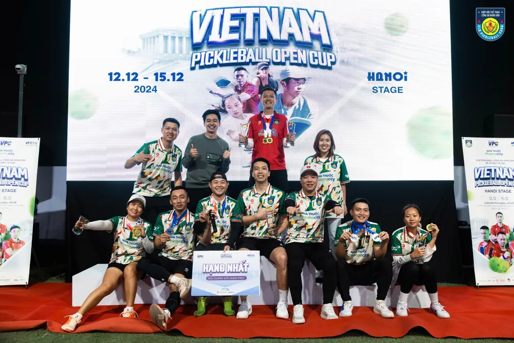 Giải Vietnam Pickleball Open Cup 2024 - Đội Pickleball Công An nhân dân hạng nhất toàn đoàn CLB Pickleball Công an Nhân dân đại thắng tại VPC2024.jpg