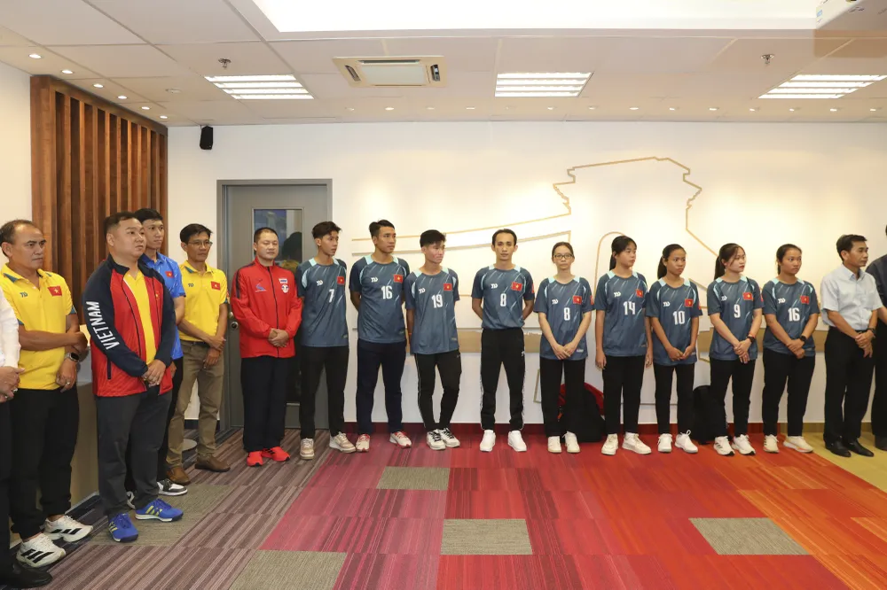 Tuyển Teqball Việt Nam sẽ có đợt tập huấn quốc tế để hướng đến SEA Games 33 trong thời gian tới. TB_5.JPG