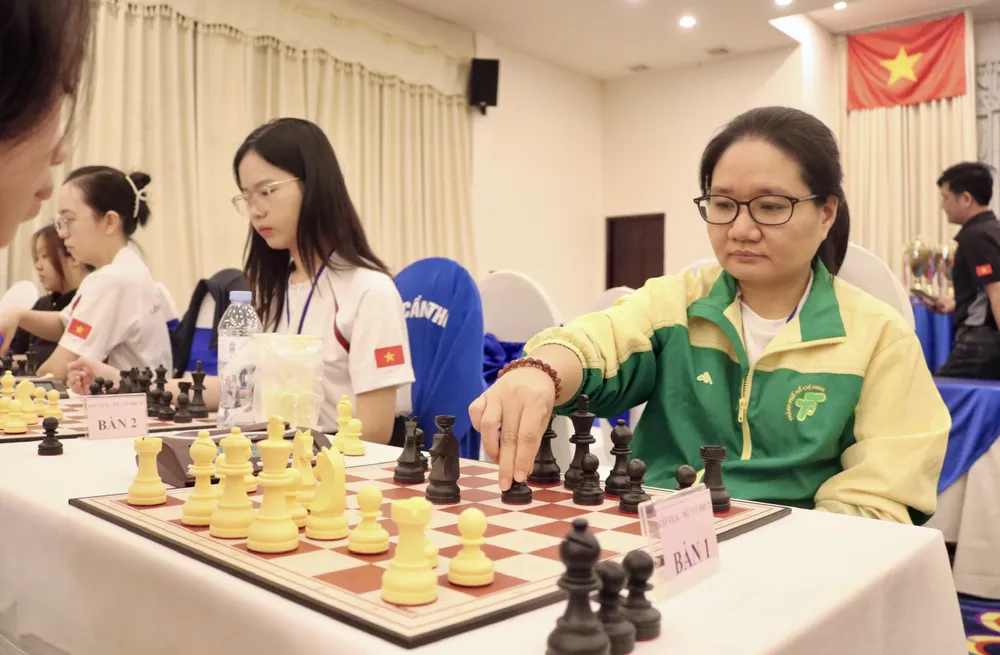 Giải vô địch cờ vua xuất sắc quốc gia 2025 - Có 250 vận động về viên tham dự. Ảnh: Quỳnh Mai