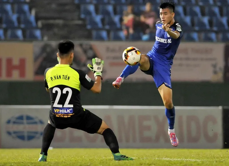 Tiến Linh tỏa sáng đem chiến thắng về cho Becamex Bình Dương. Ảnh: NGUYỄN NHÂN