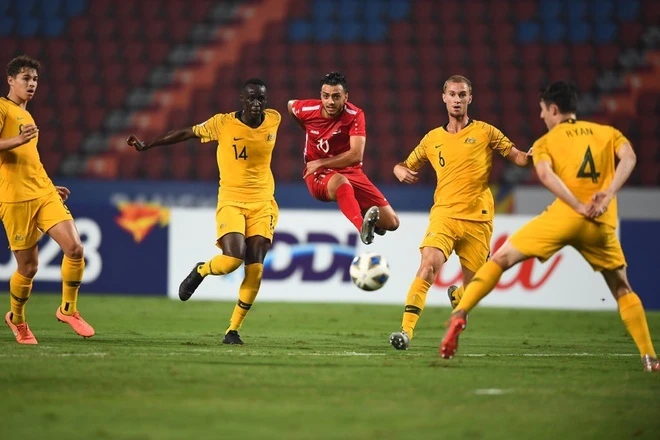 U23 Syria không thể làm nên chuyện trước Australia. Ảnh: AFC