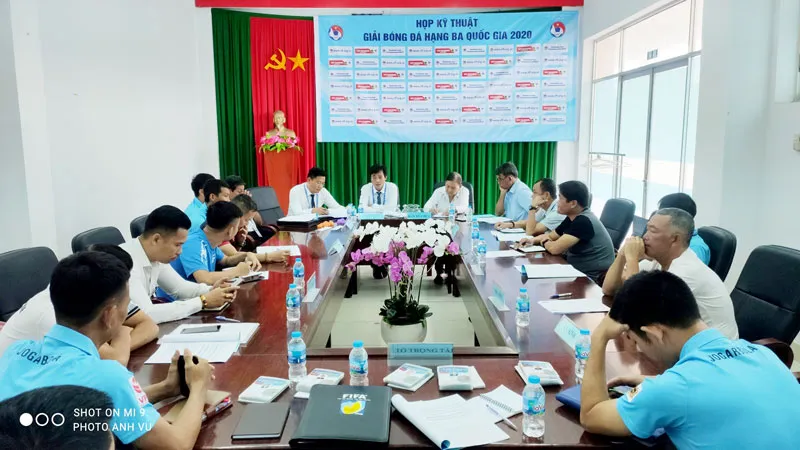 Buổi họp kỹ thuật và bốc thăm xếp ;ịch thi đấu ở bảng B