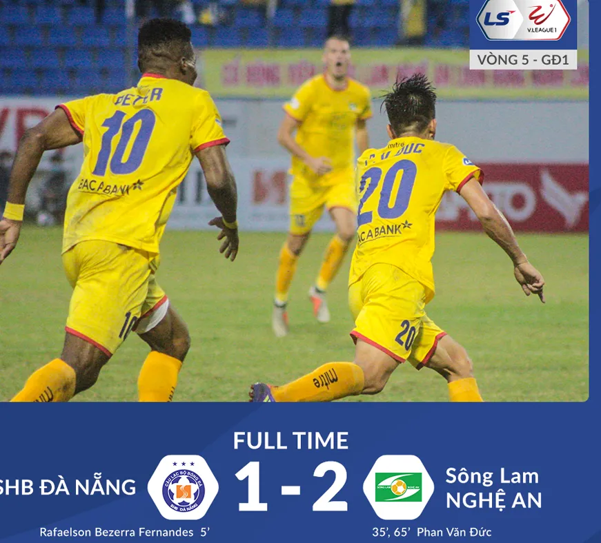 SLNA bất ngờ giành 3 điểm trên sân Hòa Xuân