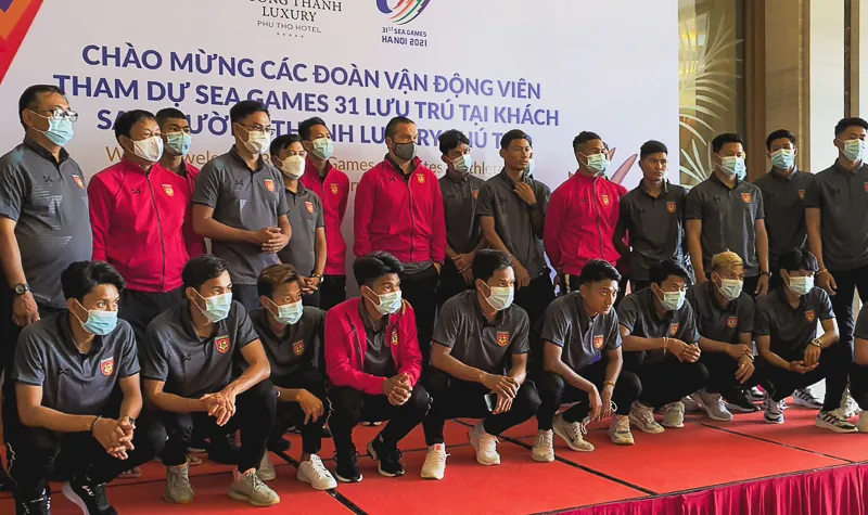 Đội U23 Việt Nam và Myanmar tập buổi đầu tại Phú Thọ ảnh 2 Đội U23 Việt Nam và Myanmar tập buổi đầu tại Phú Thọ ảnh 2