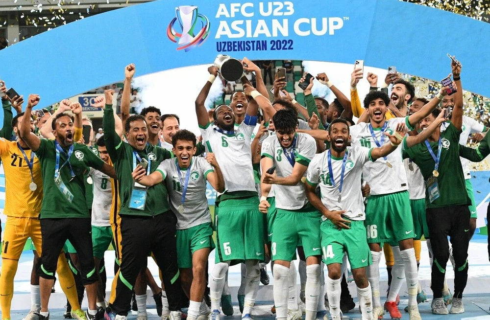 Saudi Arabia trở thành tân vô địch U23 châu Á. Ảnh: AFC