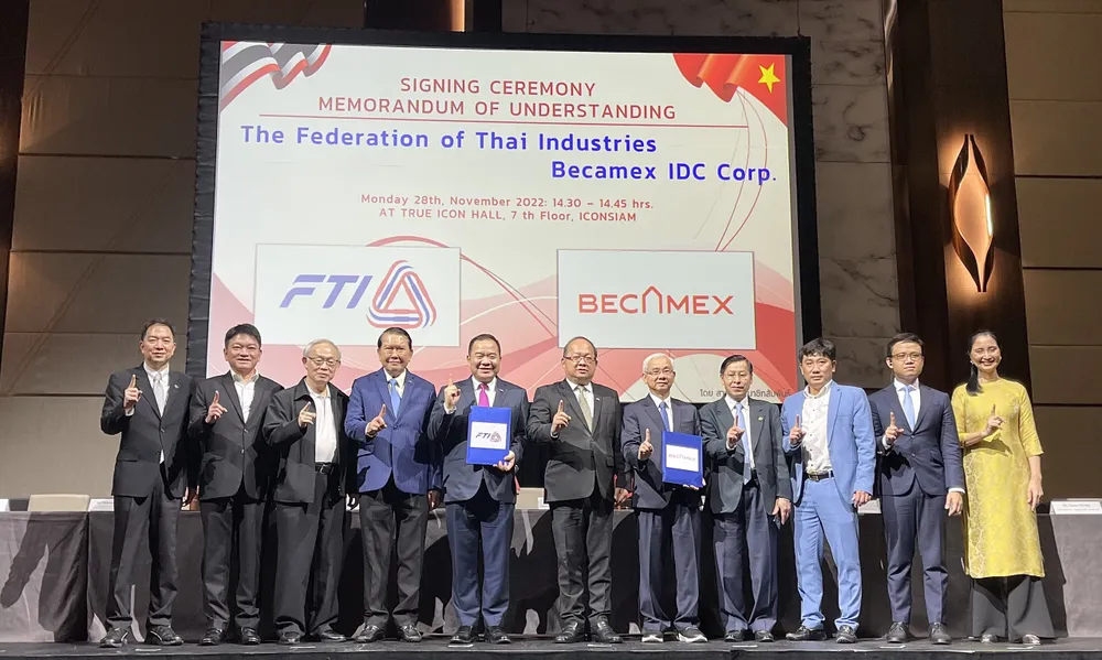 Tổng công ty Becamex IDC ký kết hợp tác với Liên đoàn Công nghiệp Thái Lan (FTI) ảnh 1 Tổng công ty Becamex IDC ký kết hợp tác với Liên đoàn Công nghiệp Thái Lan (FTI) ảnh 1