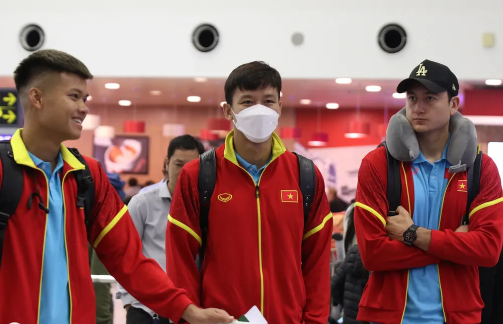 Các cầu thủ Việt Nam sẵn sàng cho trận ra quân