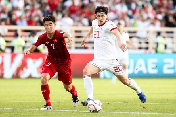 Azmoun từng ghi 2 bàn khi đối đầu đội tuyển Việt Nam ở kỳ Asian Cup 2019. Ảnh: AFC