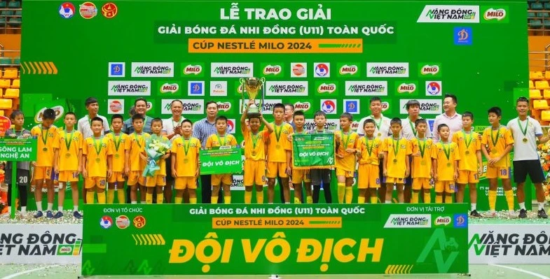 SLNA vô địch giải U11 toàn quốc 2024