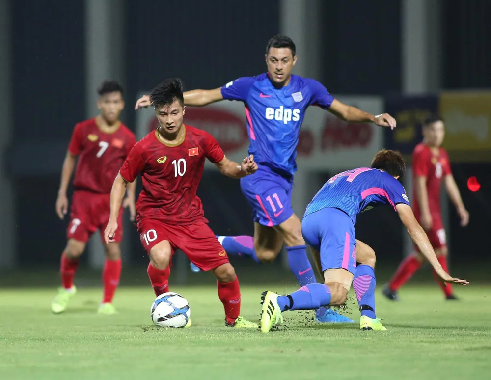 Martin Lò trong màu áo đội tuyển U23 Việt Nam. Ảnh: FBNV 515503424_24666128319660138_3004903083286207855_n.jpg