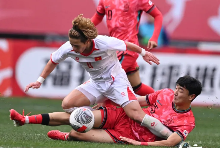 U22 Việt Nam và U22 Hàn Quốc bất phân thắng bại với tỷ số 1-1 cũng tại CFA Team China – Panda Cup 2025 diễn ra hồi đầu năm nay. Ảnh: YCNews