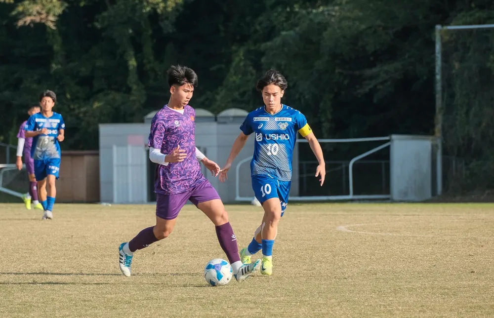 Đội U17 Việt Nam trong chuyến tập huấn mới đây tại Nhật Bản.